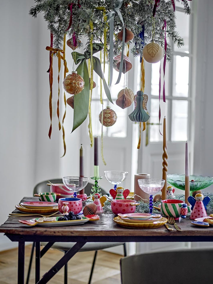 Bloomingville - Caramella Tallerken, Rosa, Stentøj 82062880 - Rose