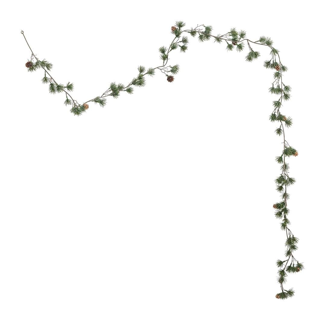 Bloomingville - Cedar Guirlande, Grøn, Kunstige Blomster 82072373 - Green