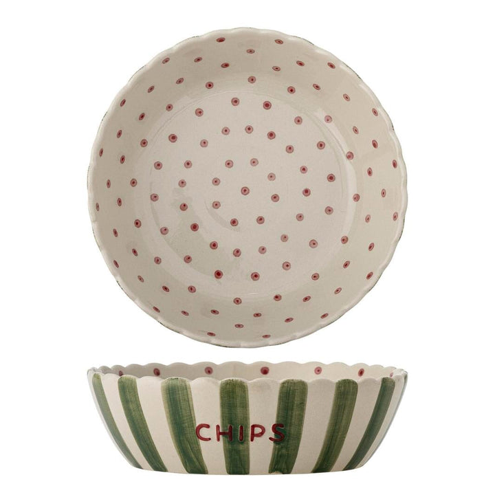 Bloomingville - Chip Skål, Grøn, Stentøj 82069738 - Green