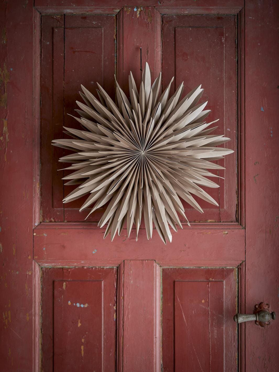 Bloomingville - Elijas Stjerne m/lys, Brun, FSC® Mix, Papir 82068560 - Brown