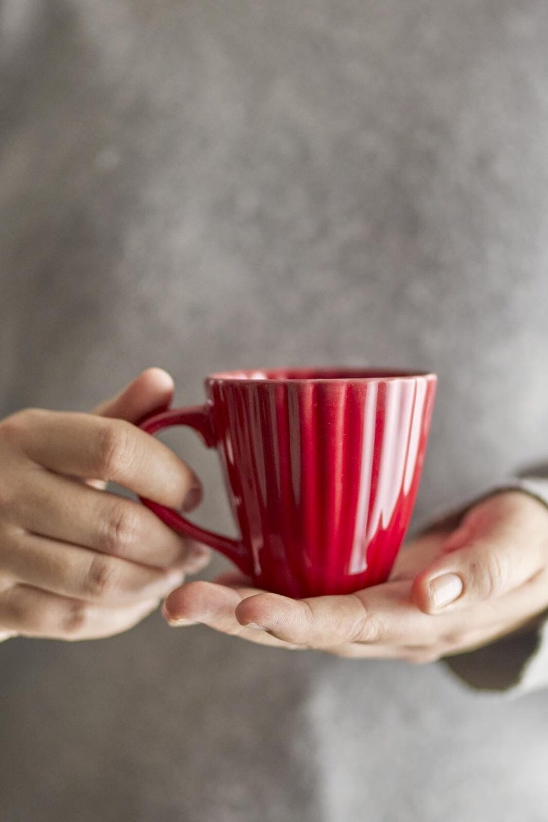 Bloomingville - Latina Krus, Rød, Stentøj 82061932 - Red Køkkentilbehør 