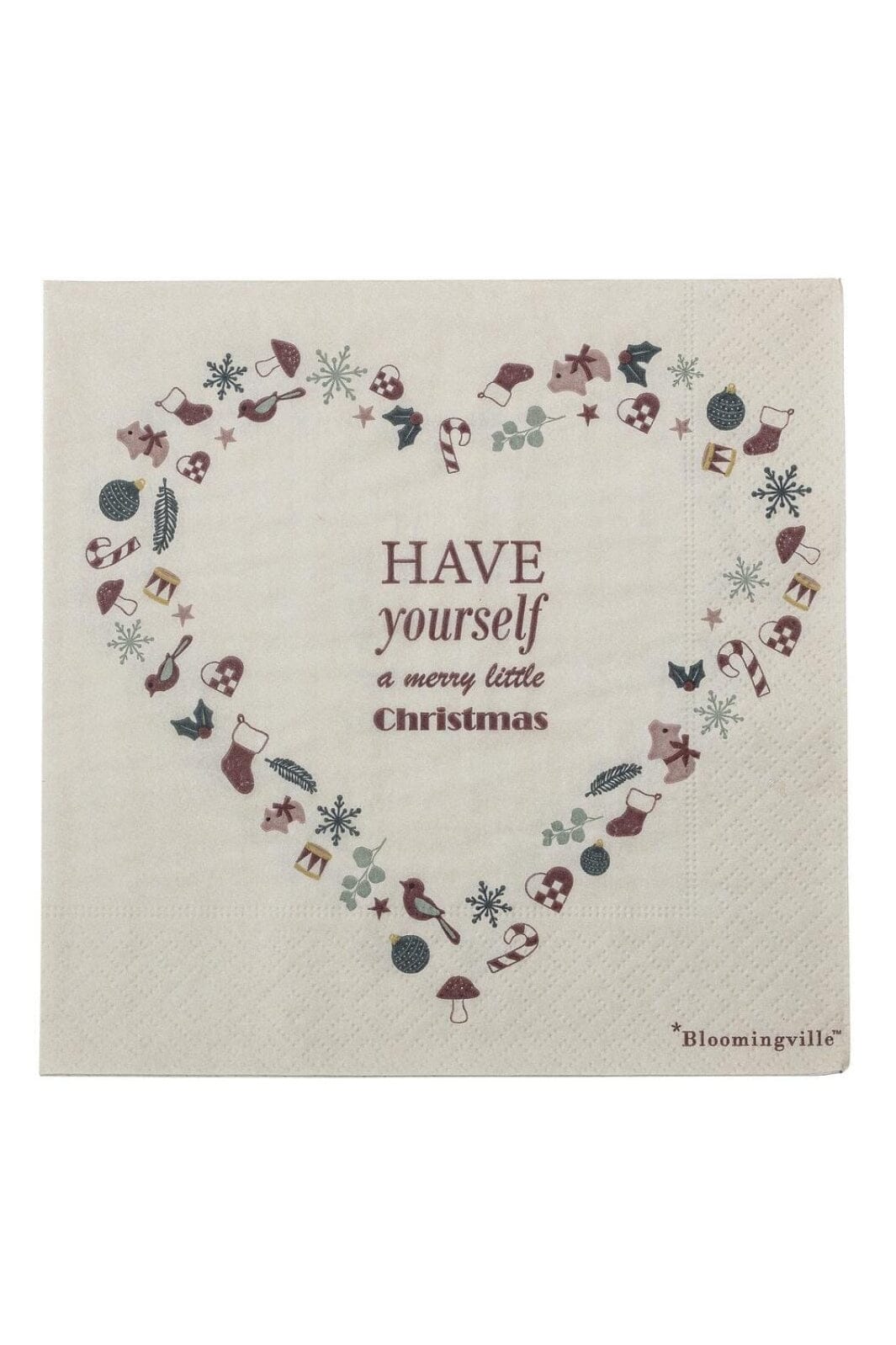 Bloomingville - Paia Serviet, Rød, FSC® Mix, Papir 82051534 - Red Køkkentilbehør 