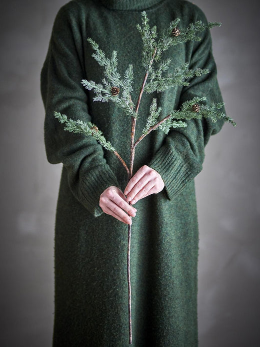 Bloomingville - Pine Stilk, Grøn, Kunstige Blomster 82072349 - Green