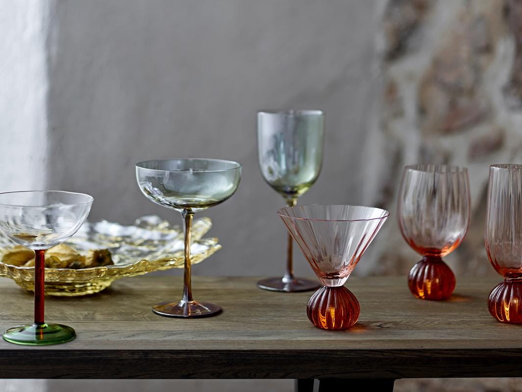 Bloomingville - Taurin Vinglas, Rosa, Glas 82072786 - Rose