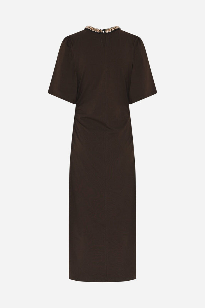 Bruuns Bazaar - Alnusbbnathala Trim Dress BBW4960 - Chestnut