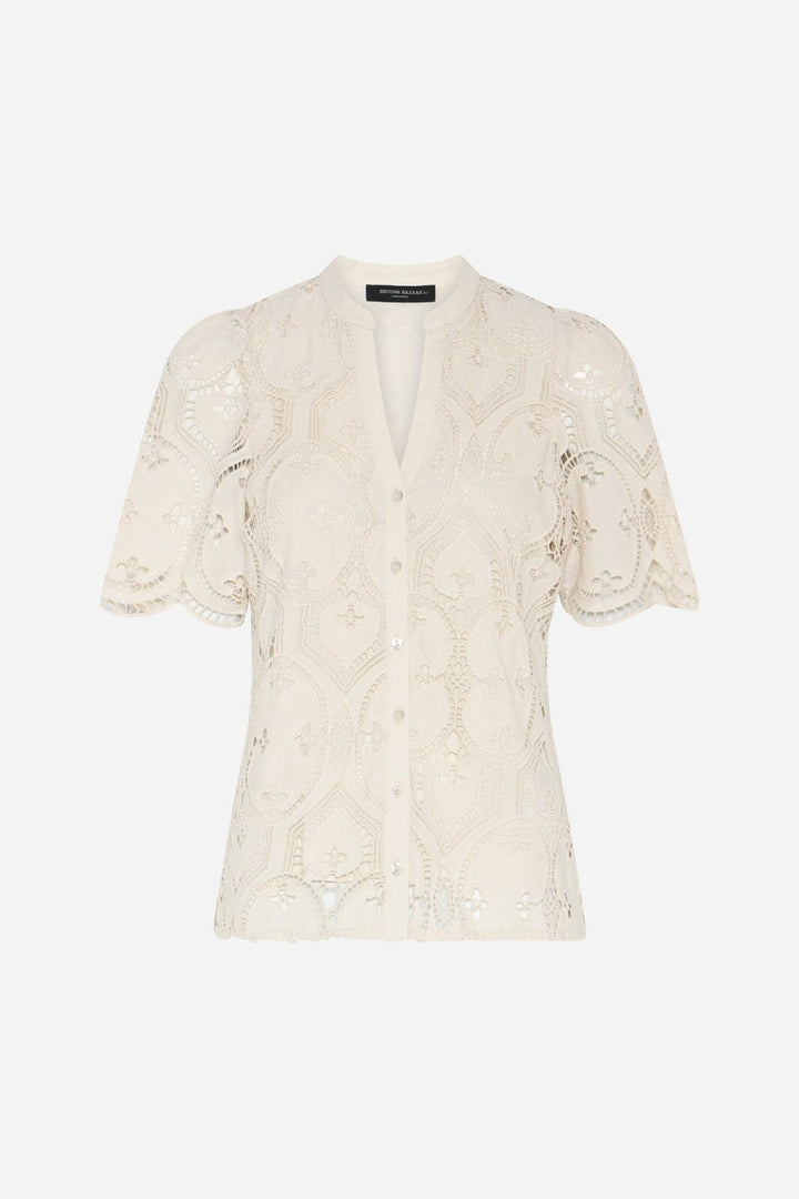 Bruuns Bazaar - Raveneabburesa Shirt BBW5030 - Vanilla Ice