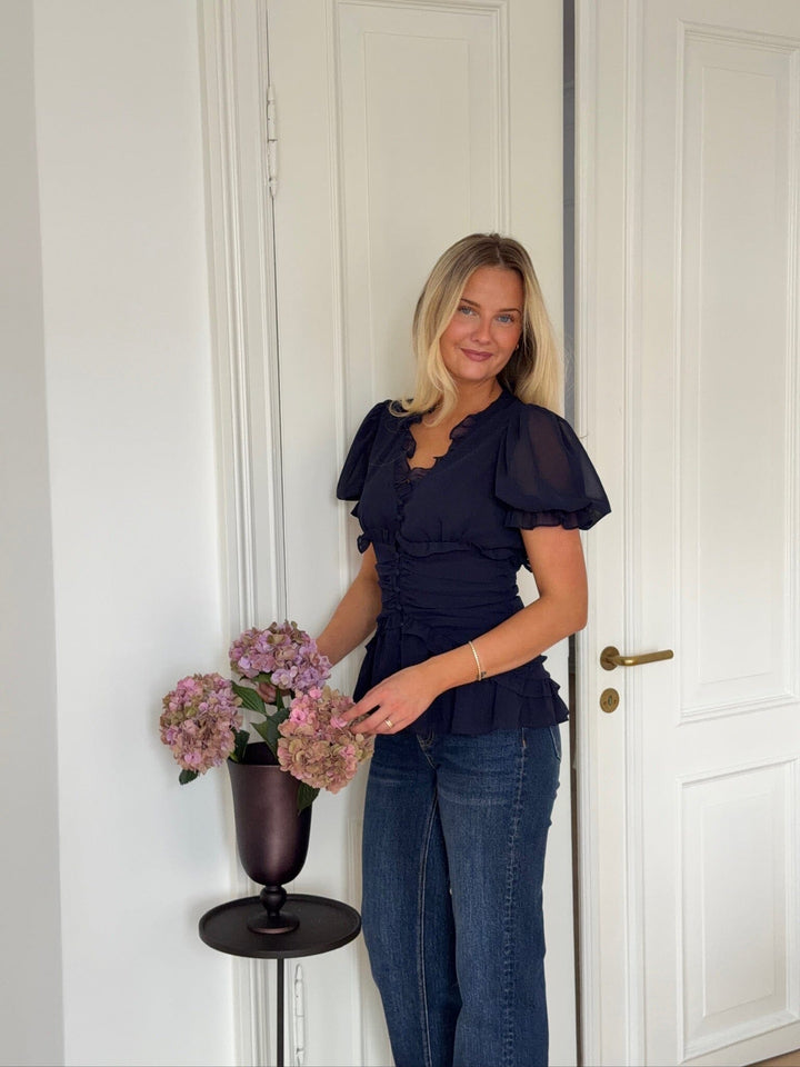 BYIC - Arielic Blouse A25221 - Navy Bluser 