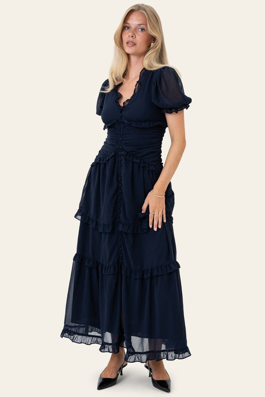 BYIC - Arielic Long Dress A25193 - Navy Kjoler 