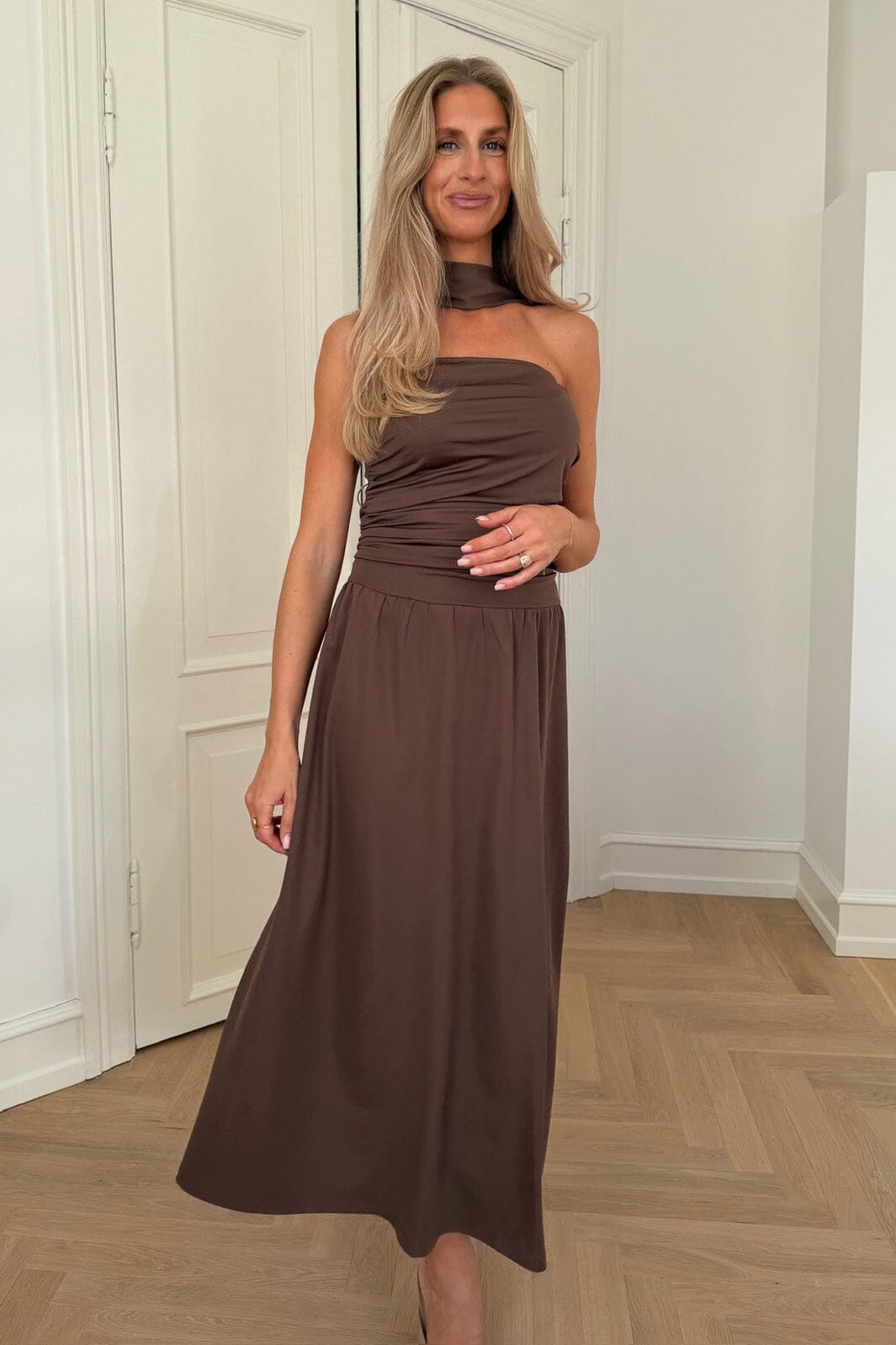 BYIC - Astridic Long Dress A25125 - Dark Brown