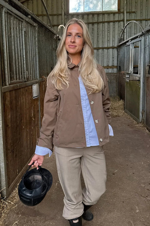 BYIC - Avaic Short Trenchcoat A23824 - Dark Brown Jakker 