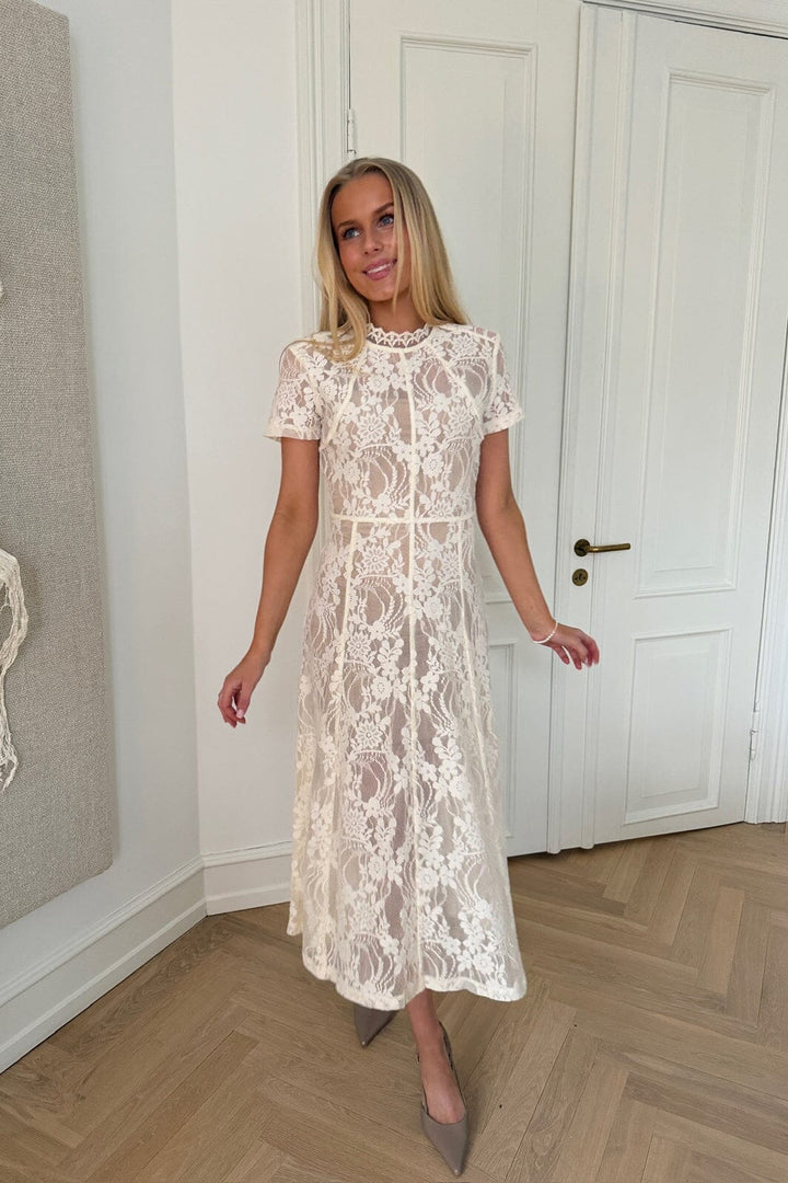 BYIC - Elliaic Long Dress A25168 - Off White Lace