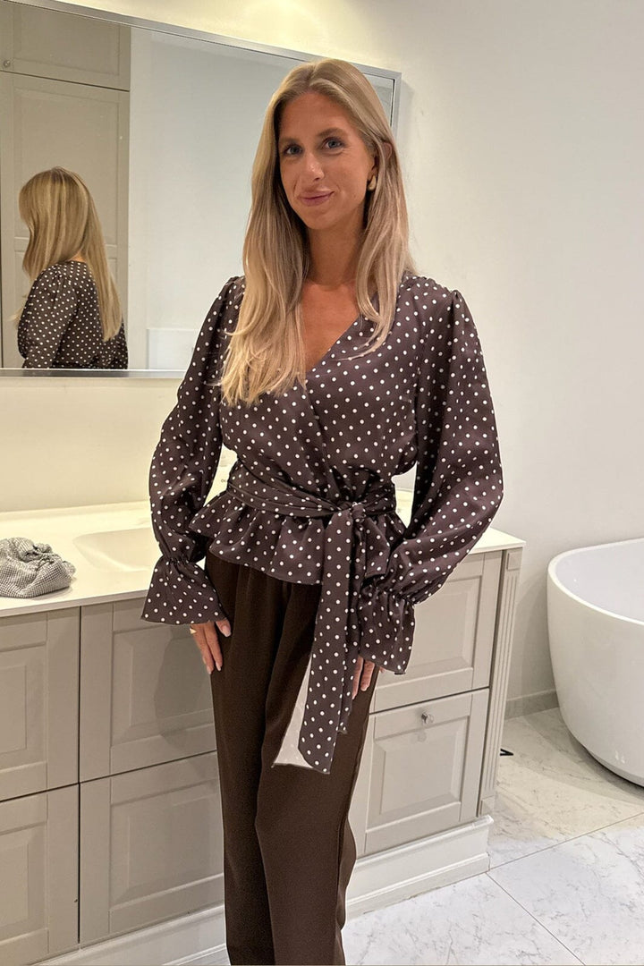 BYIC - Freyaic Shirt A2591 - Brown W Dots