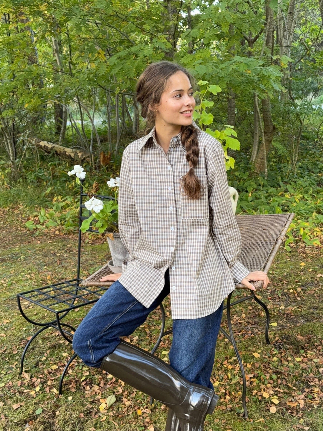 Byic - Isabellaic Shirt A2537 - Brown Checks Skjorter 