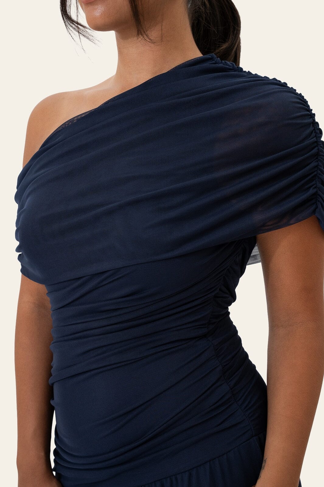BYIC - Juneic Mesh Dress A25379 - Navy