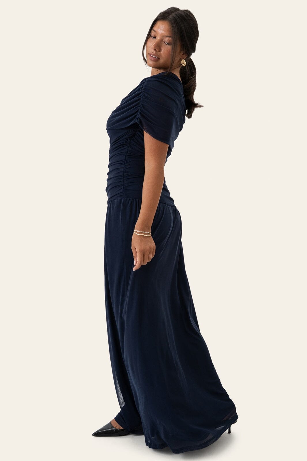 BYIC - Juneic Mesh Dress A25379 - Navy