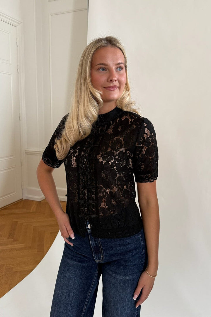 BYIC - Liljaic Ss Shirt A25297 - Black Lace