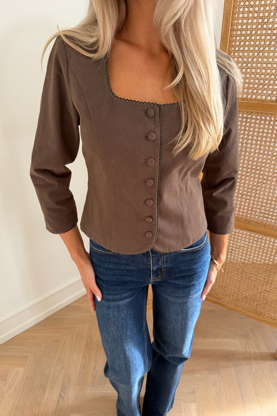 BYIC - Lisaic 3/4 Blazer A25503 - Dark Brown