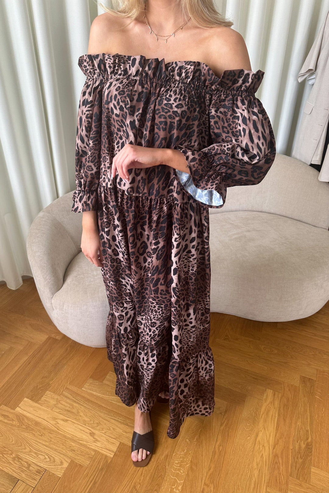 BYIC - Sigridic Long Dress - lp Leo Print Kjoler 