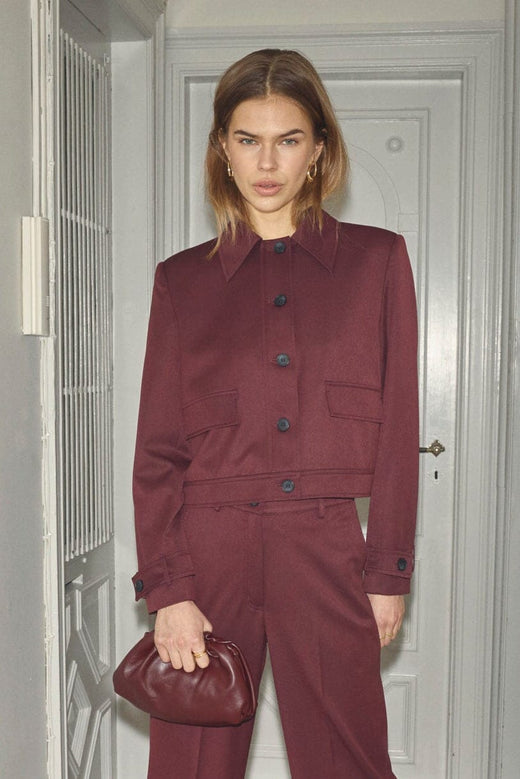 Co´Couture - 30325 Terrycc Jacket 500364 - 30005 - Wine Red Jakker 
