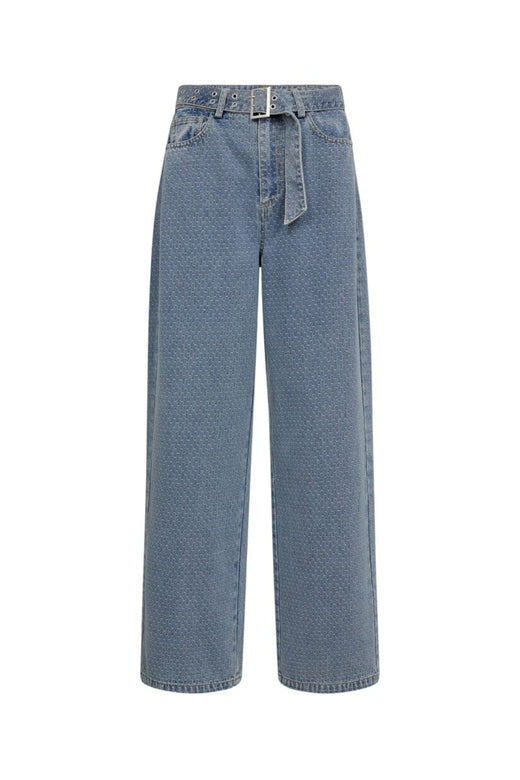 Co´Couture - 41090 Lovacc Denim Belt Pant 504184 - 00006 - Denim Blue