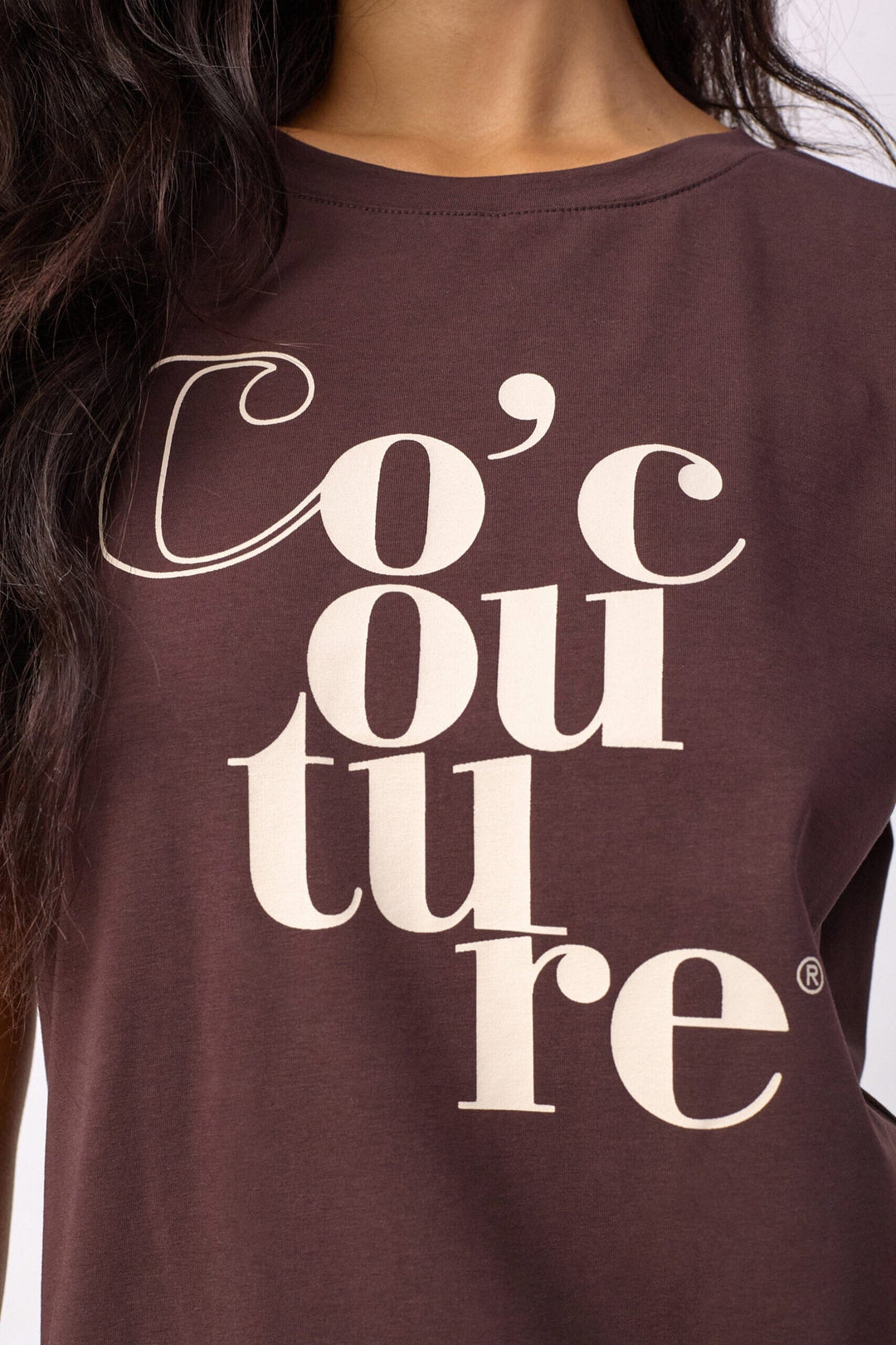 Co´Couture - 43002 Co´Couturecc Tee 500101 - 20015 - Chocolate Plum T-shirts 