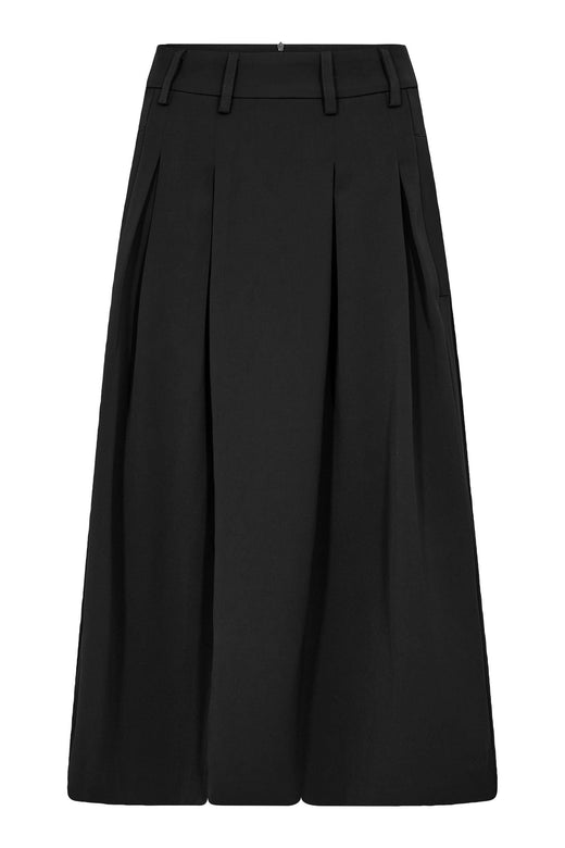 Co´Couture - 44040 Anyacc Midi Pleat Skirt 503820 - 00000 - Black Nederdele 