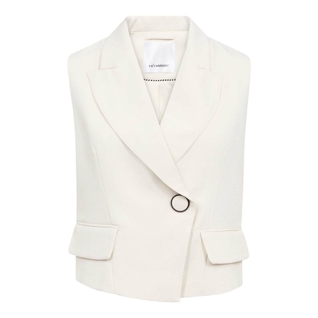 Co´Couture - Alinicc Wrap Vest 500082 - 10006 - Bone Frakker 