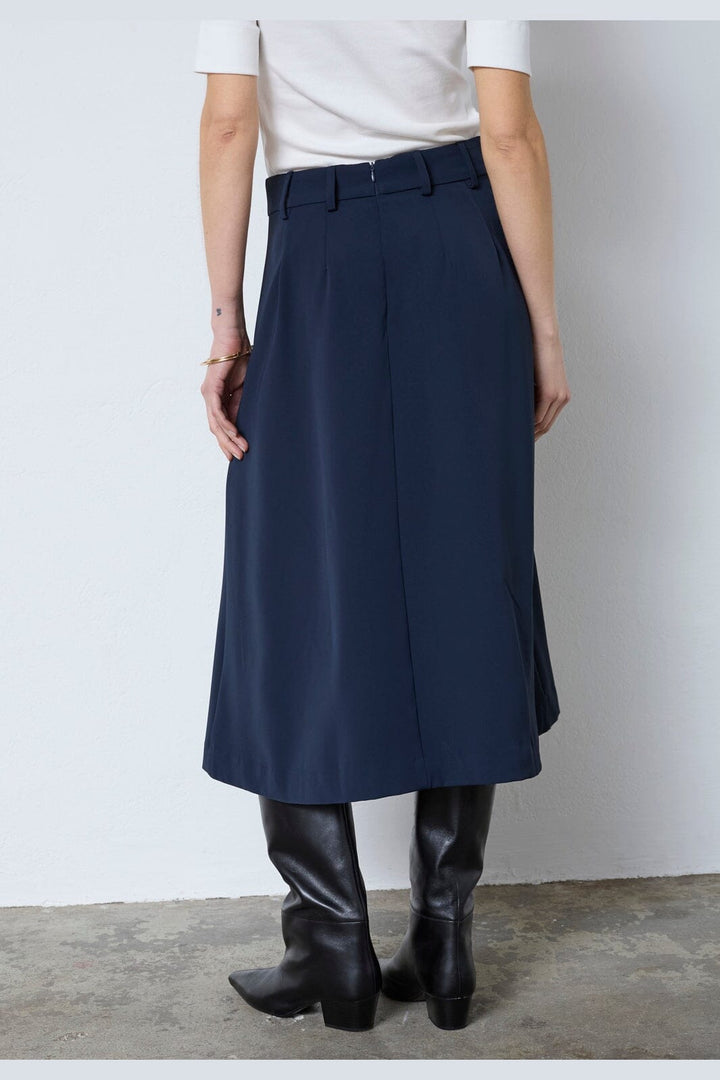 Co´Couture - Anyacc Midi Pleat Skirt 44040 - 120 - Navy