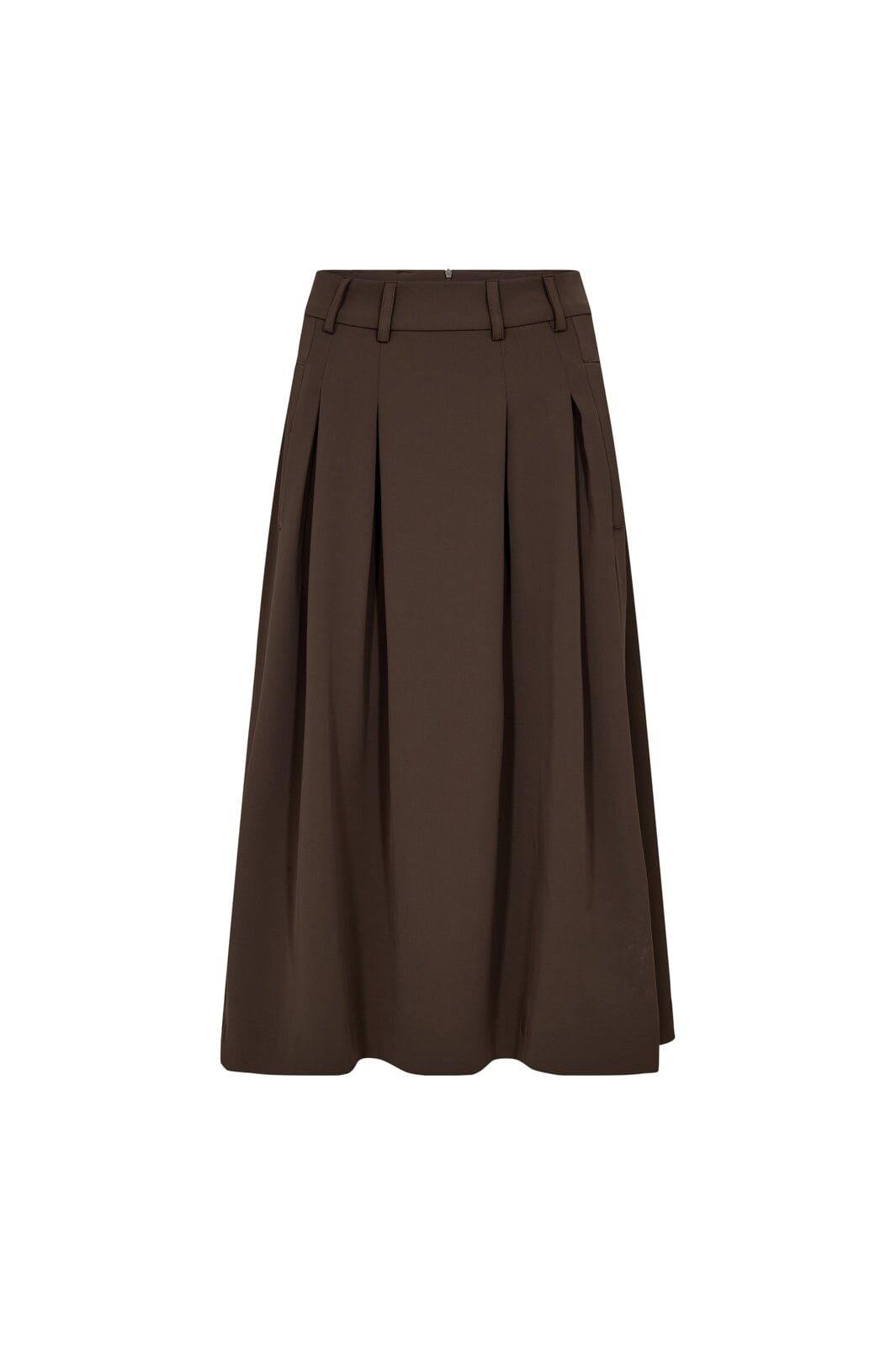 Co´Couture - Anyacc Midi Pleat Skirt 44040 - 83 - Mocca