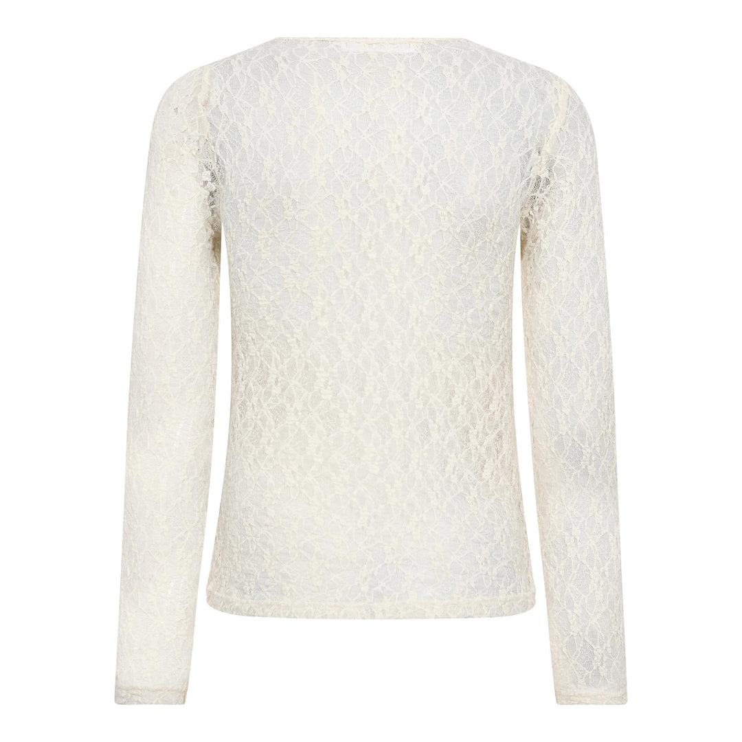 Co´Couture - Barnacc O-Neck Blouse 500052 - 10002 - Off-White Bluser 