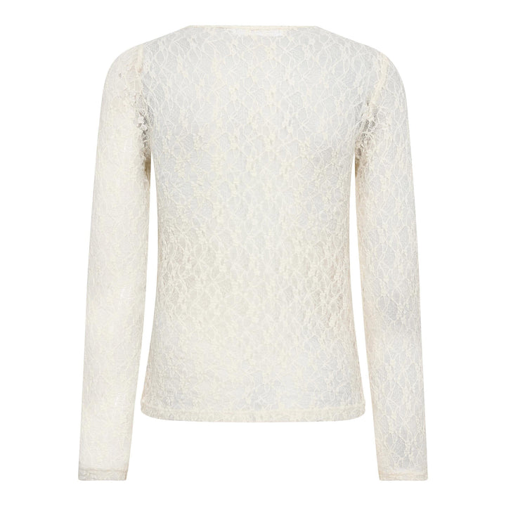 Co´Couture - Barnacc O-Neck Blouse 500052 - 10002 - Off-White Bluser 