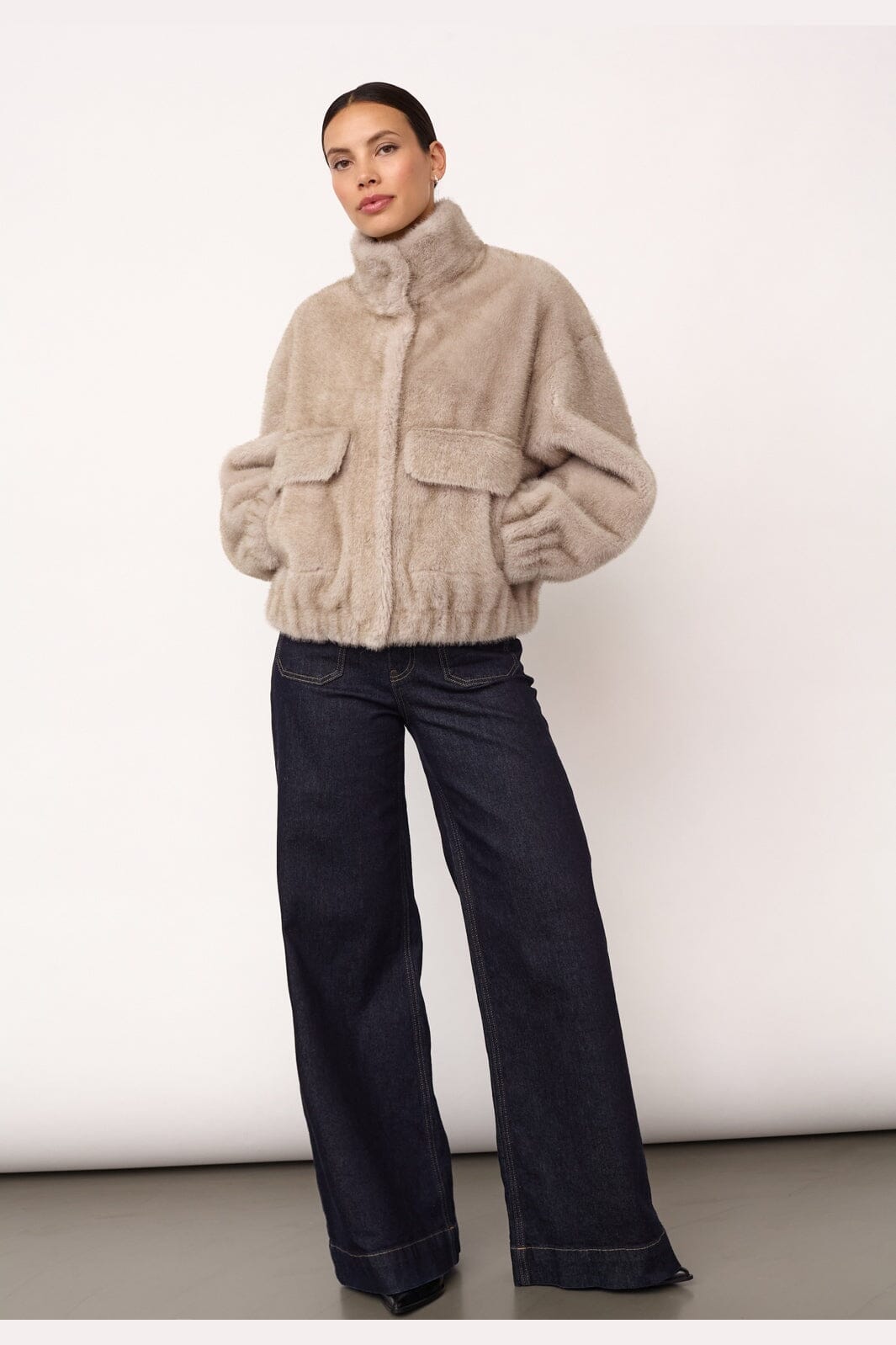 Co´Couture - Casiocc Teddy Jacket 500161 - 65004 - Light Grey