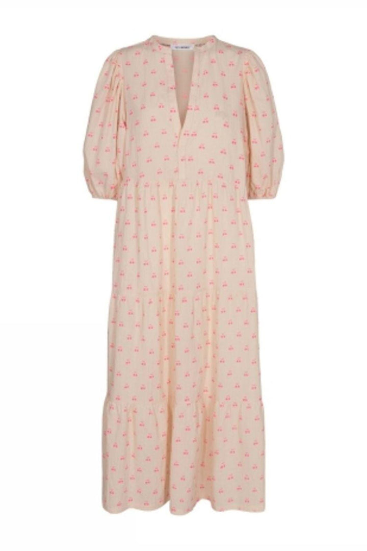 Forudbestilling - Co´Couture - Cherrycc Floor Dress 96525 - 263 - Neon Pink Kjoler 