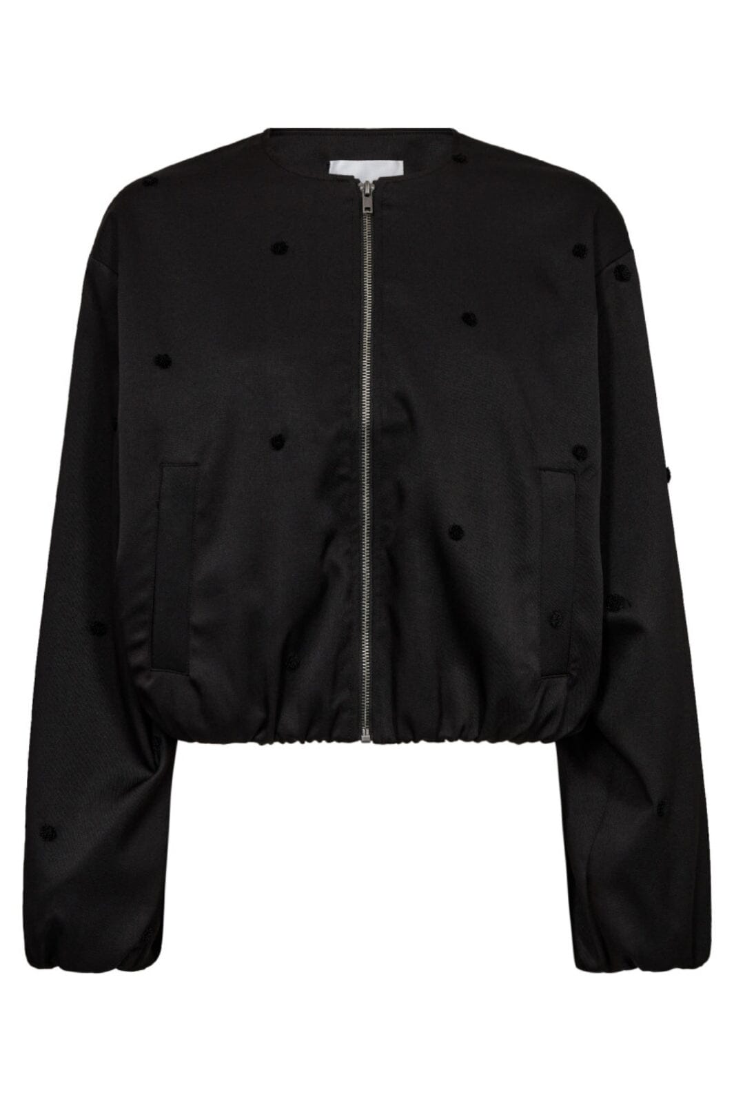 Co´Couture - Clovercc Dot Balloon Jacket 30347 - 96 - Black