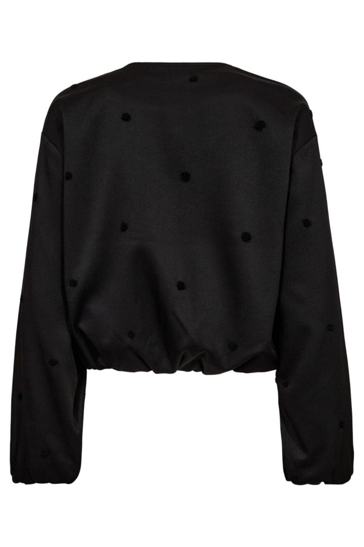 Co´Couture - Clovercc Dot Balloon Jacket 30347 - 96 - Black