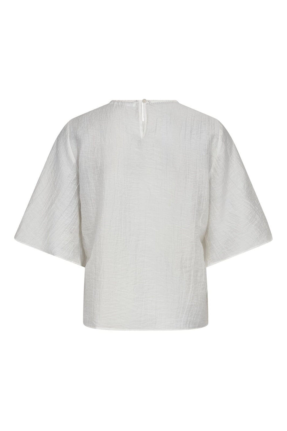 Co´Couture - Connycc Drape Ss Blouse 45093 - 4000 - White