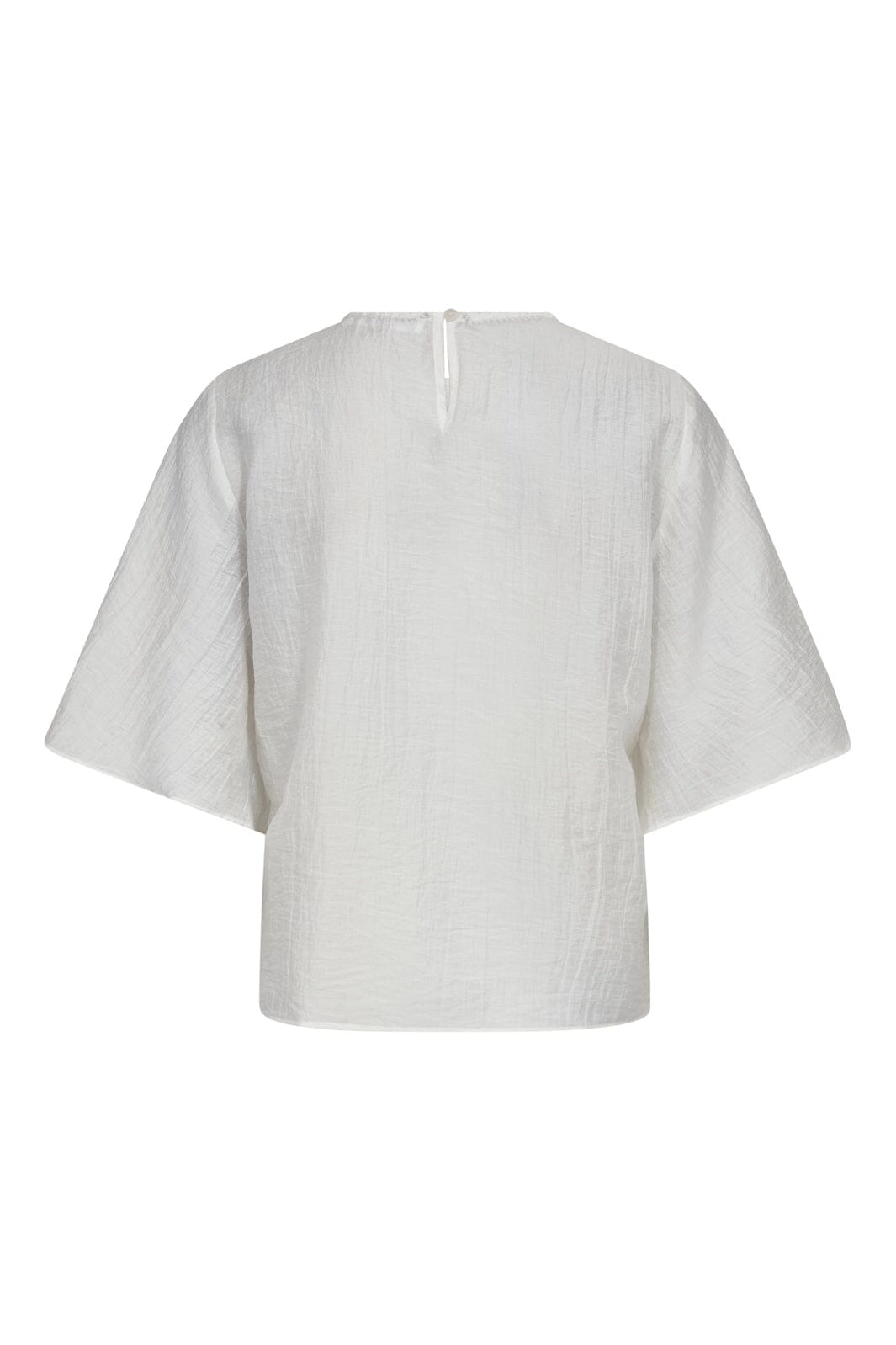 Co´Couture - Connycc Drape Ss Blouse 45093 - 4000 - White