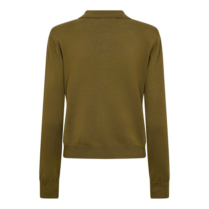 Co´Couture - Corycc Padded Polo Knit 500212 - 60007 - Fern Green Skjorter 