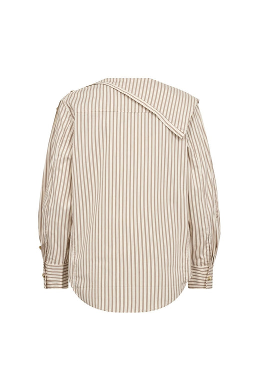 Co´Couture - Dalmacc Asym Button Blouse 500565 - 20016 - Bison