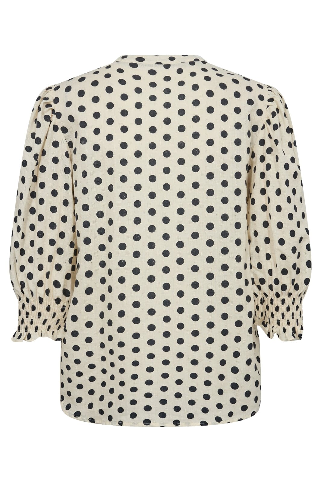 Co´couture - Davicc Dot Ss Blouse 35433 - 11120 Offwhitenavy Bluser 