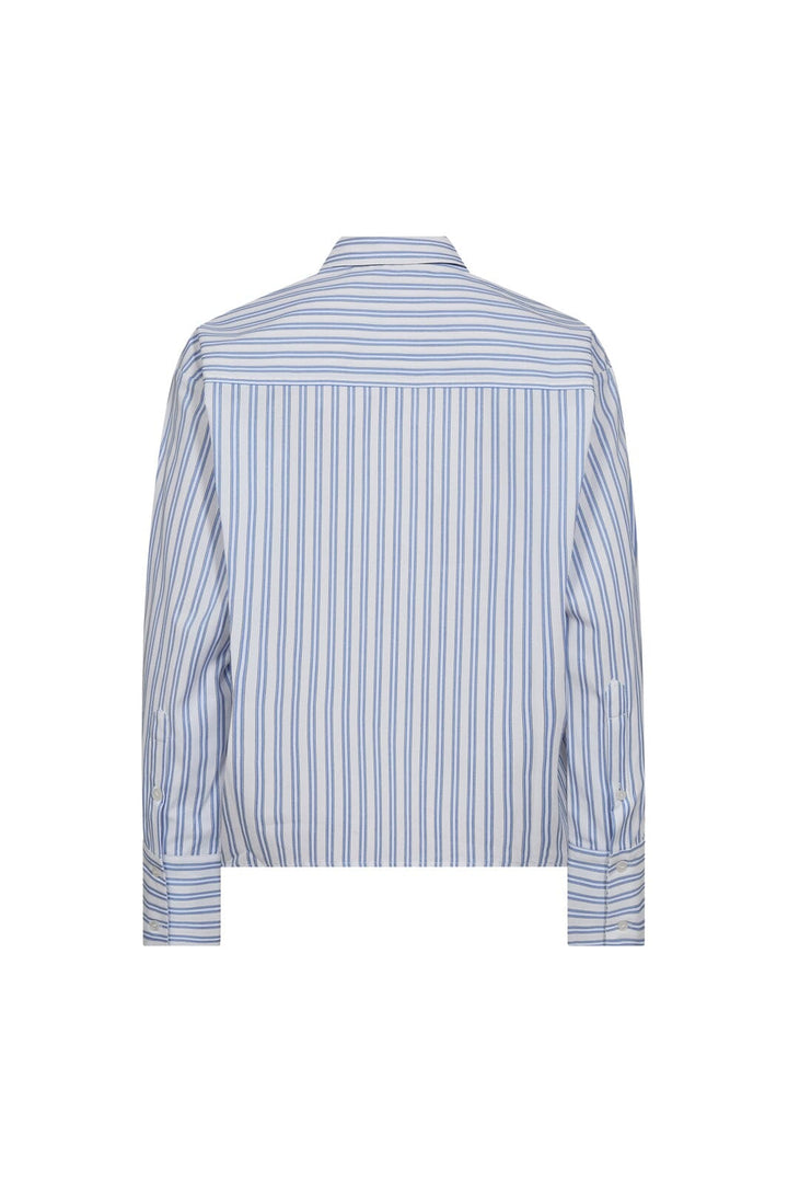 Co´Couture - Devincc Stripe Tie Shirt 45018 - 17 - Blue