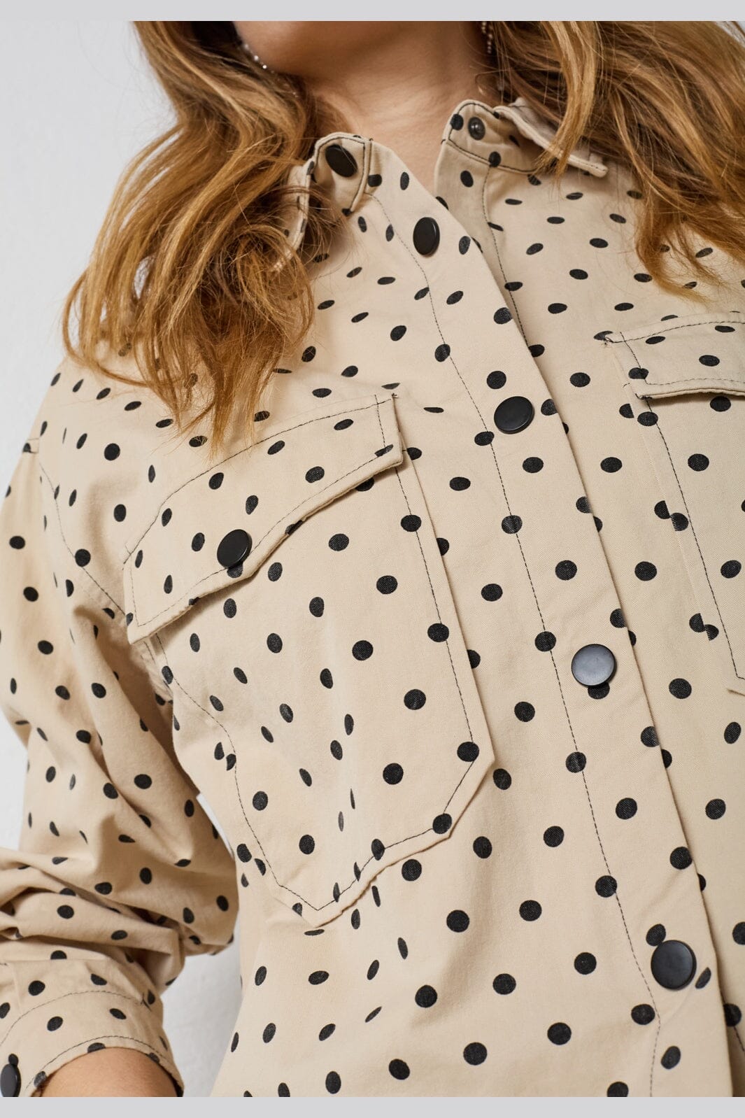 Co´Couture - Diddicc Dot Shirt 45099 - 199 - Bone