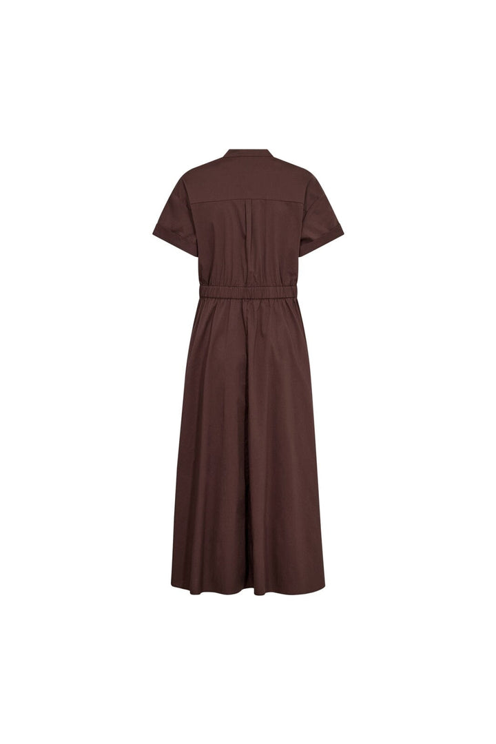 Co´Couture - Elaracc Wrap Ss Dress 46112 - 145 - Dark Brown