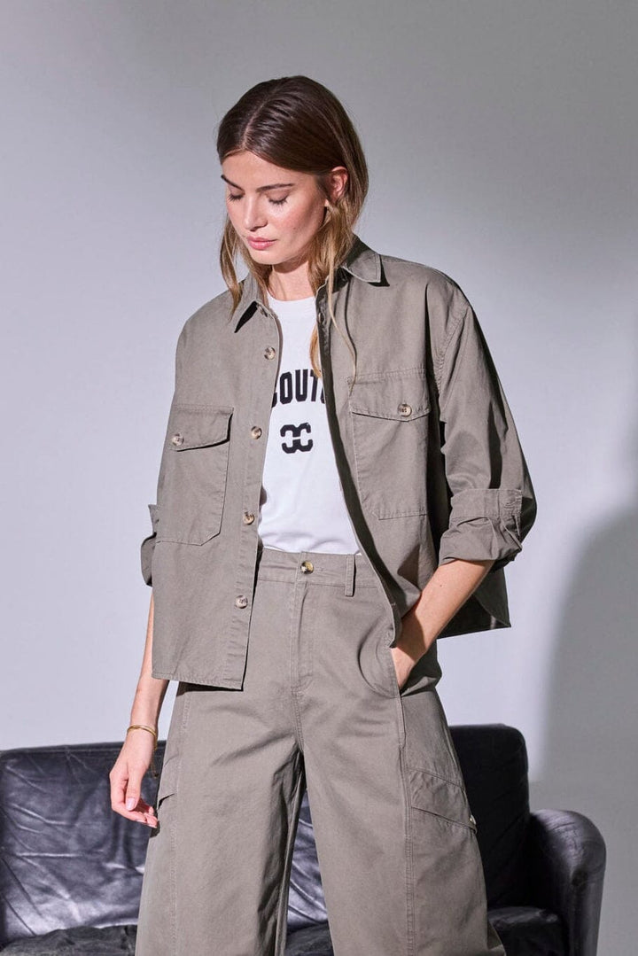 Co´Couture - Evelyncc Shirt 45058 - 7555 - Army Skjorter 