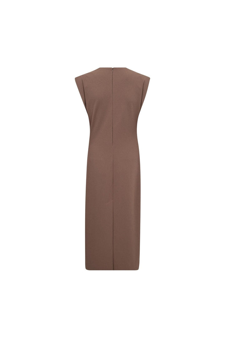 Co´Couture - Falconcc Pleat Dress 46025 - 154 - Walnut