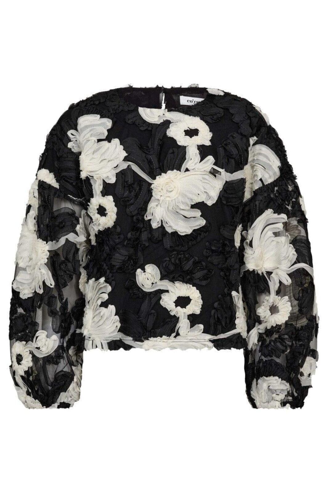 Co´Couture - Fleurcc Fluffy Blouse 35951 - 96 - Black Bluser 