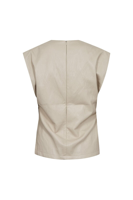 Co´Couture - Gittcc Pleat Top 35958 - 199 - Bone