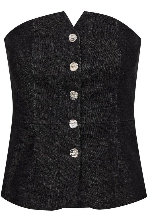 Co´Couture - Helimacc Corsage Top 45066 - 96 - Black Toppe 