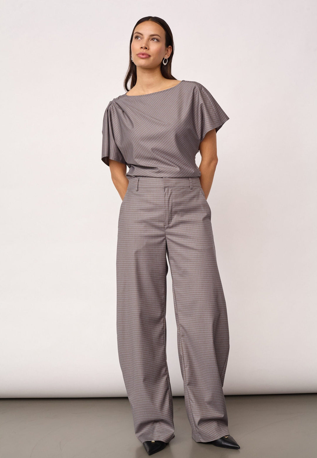 Co´Couture - Jovecc Barrel Pant 500147 - 65004 - Light Grey Bukser 