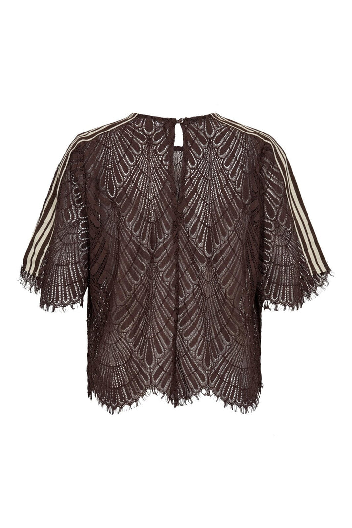 Co´Couture - Leticc Lace Blouse 45049 - 145 - Dark Brown